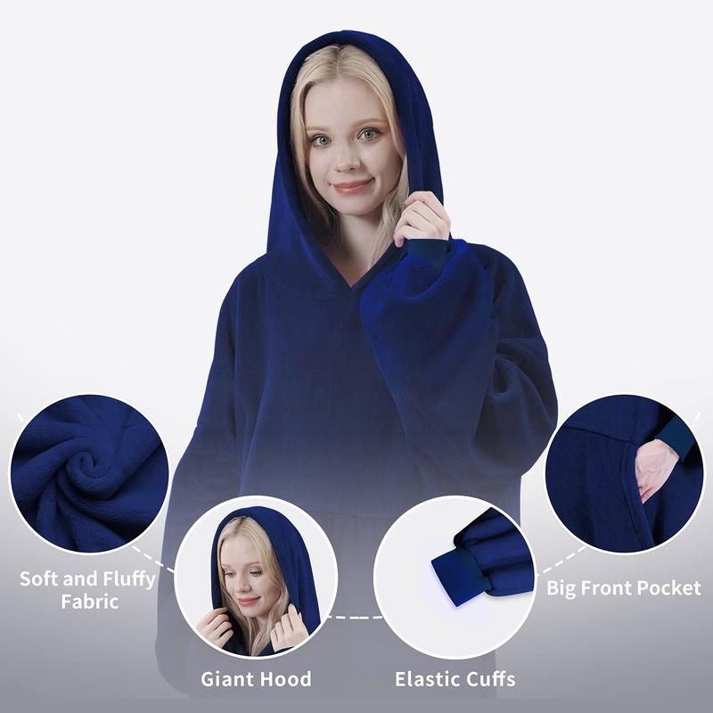 Oversized Blanket Hoodie Blanket for Women Wearable Blanket Adult Giant Hoodie Cozy Sweatshirt Fall Winter Gifts