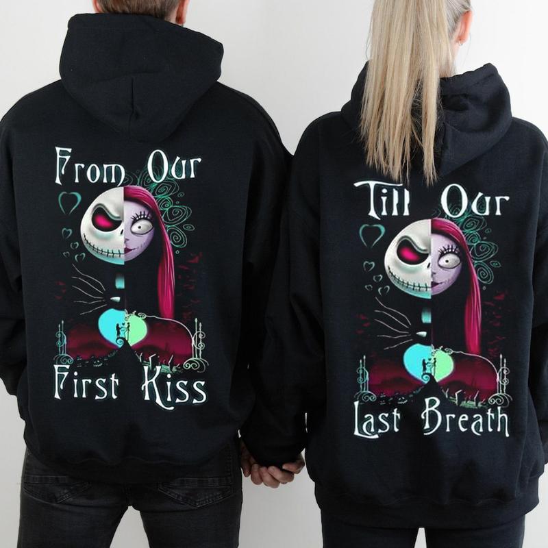 Jack Skellington Shirt, Couple Shirts, Funny Shirts For Couples, Funny Couple Shirts, BF GF Matching Shirt, Matching Tshirt GF and BF, Boyfriend Shirt, Girlfriend Shirt, Lover Matching Shirt, Hoodies For Couples