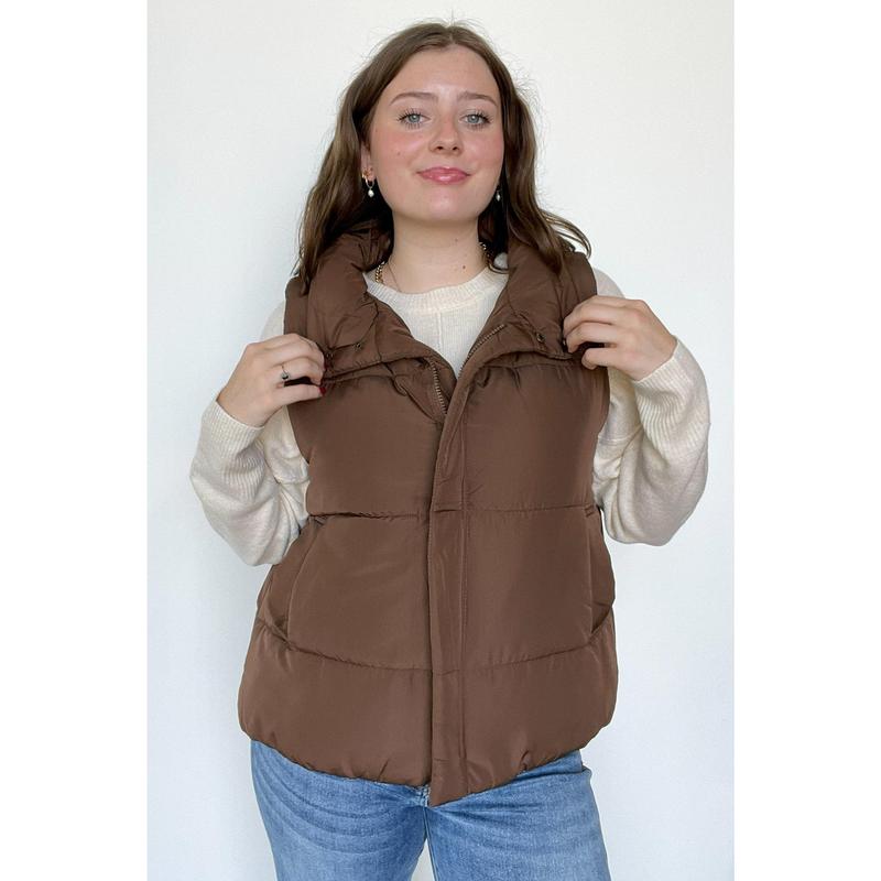 Toasty Time Zip Up Puffer Vest