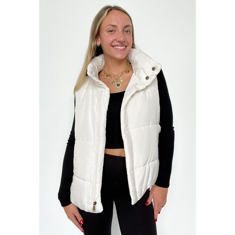 Toasty Time Zip Up Puffer Vest