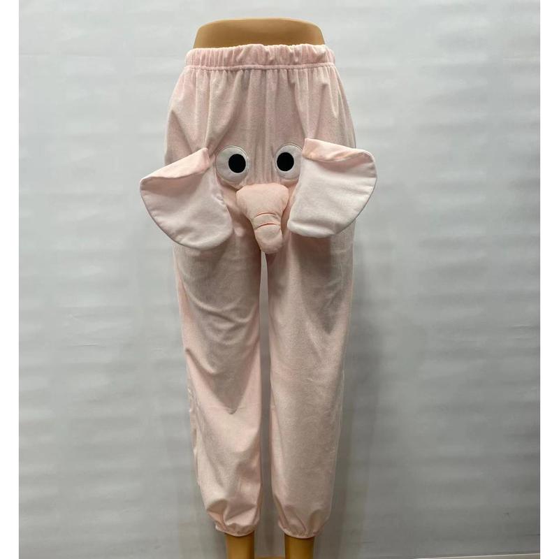 Spot Elephant Couple Pants Dumbo Elephant’s Trunk Noise Pants Funny Pajama Pants Internet Celebrity Flying Elephant Pants