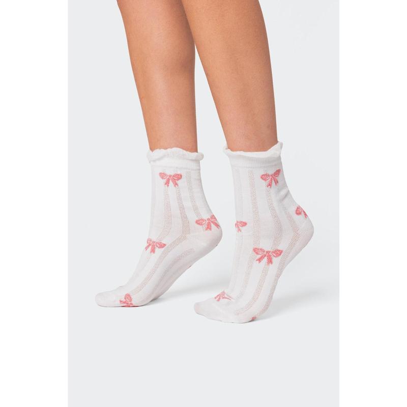 Bow Printed Socks