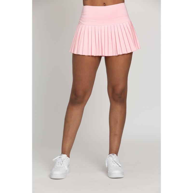 Baby Pink Pleated Tennis Skirt