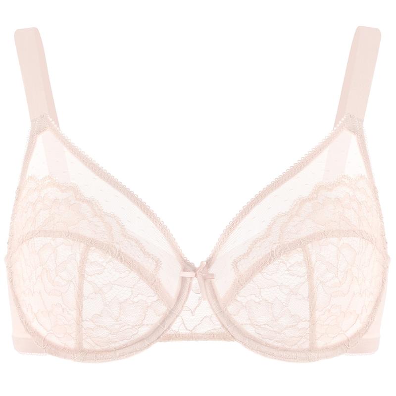 HSIA Enchante Floral Lace Underwire Unlined Unpadded Plus Size Full Coverage Bra