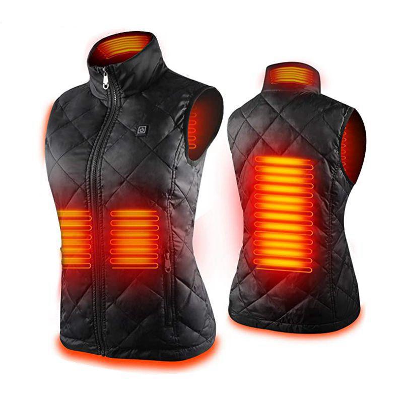 Autumn and Winter Women's Heating Clothes Smart Heating Vest Warm Clothing USB Charging Electric Heating Vest Jacket