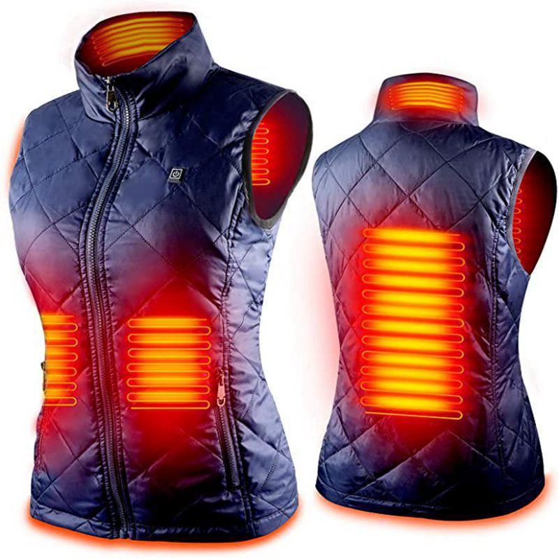 Autumn and Winter Women's Heating Clothes Smart Heating Vest Warm Clothing USB Charging Electric Heating Vest Jacket