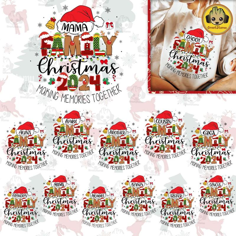 Bundle Custom Christmas Family shirt, Matching Holiday Shirt For Family shirt, Family Christmas shirt, Christmas 2024 shirt Bundle, Digital File C4712