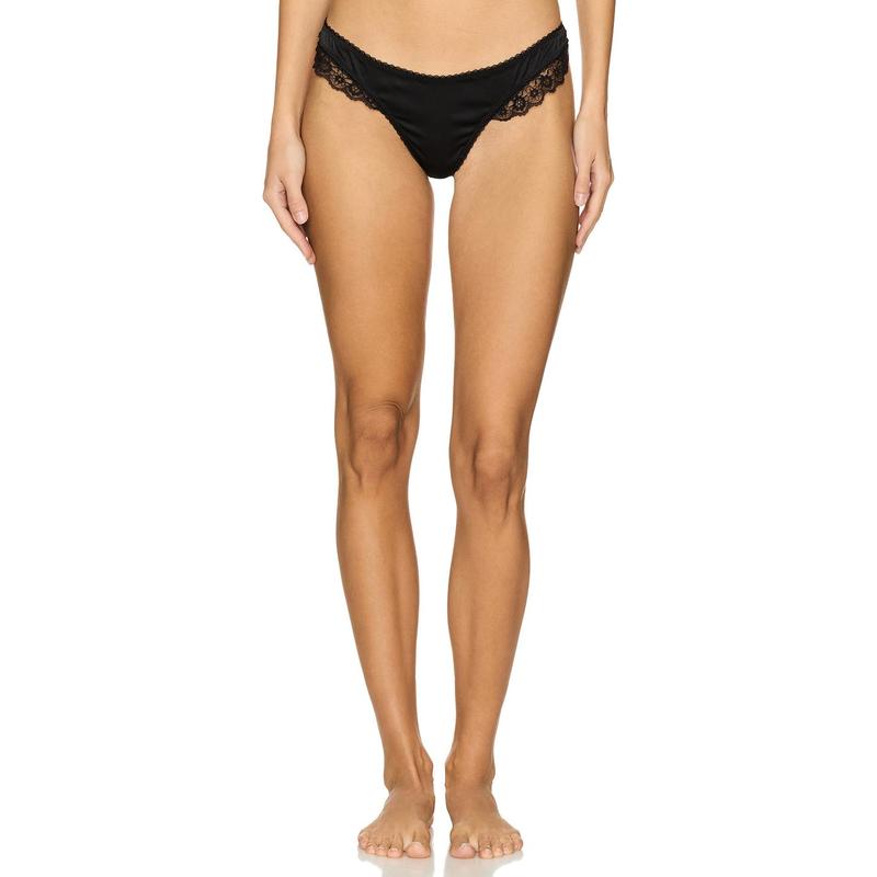 KAT THE LABEL Amelie Thong in Black