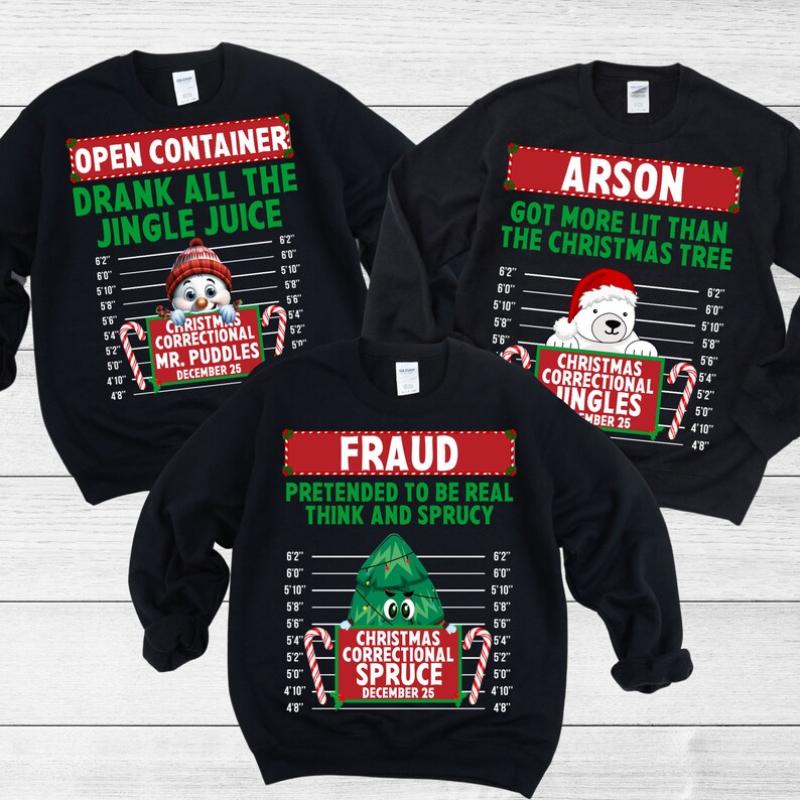 Ugly Christmas Sweater Women Funny, Family Christmas Sweatshirts, Matching Christmas Sweatshirts, Xmas Office Party Shirts, Matching Sweater