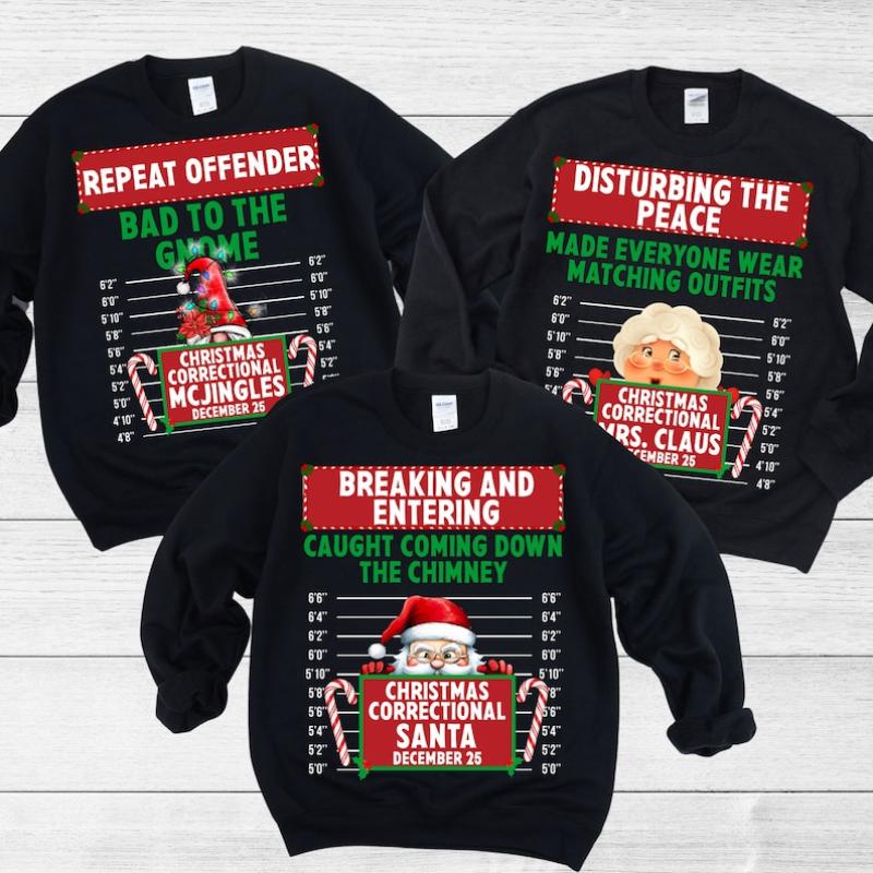 Ugly Christmas Sweater Women Funny, Family Christmas Sweatshirts, Matching Christmas Sweatshirts, Xmas Office Party Shirts, Matching Sweater