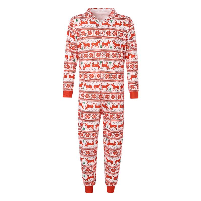 Matching Christmas Onesies for Family Pajamas Sets Xmas Jumpsuit for Women Men Couples Kids