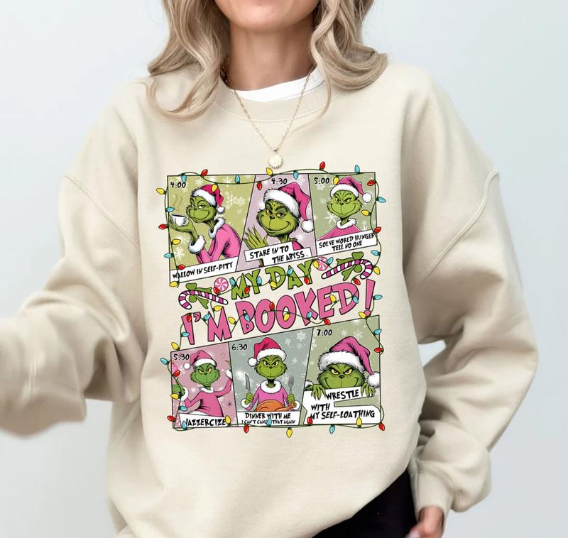 Merry Griinch Sweatshirt, Griinch Shirt For Christmas, G.R.I.N.C.H.M.A.S Shirt For Xmas, Trendy Xmas Sweatshirt, Christmas Hoodie Gift