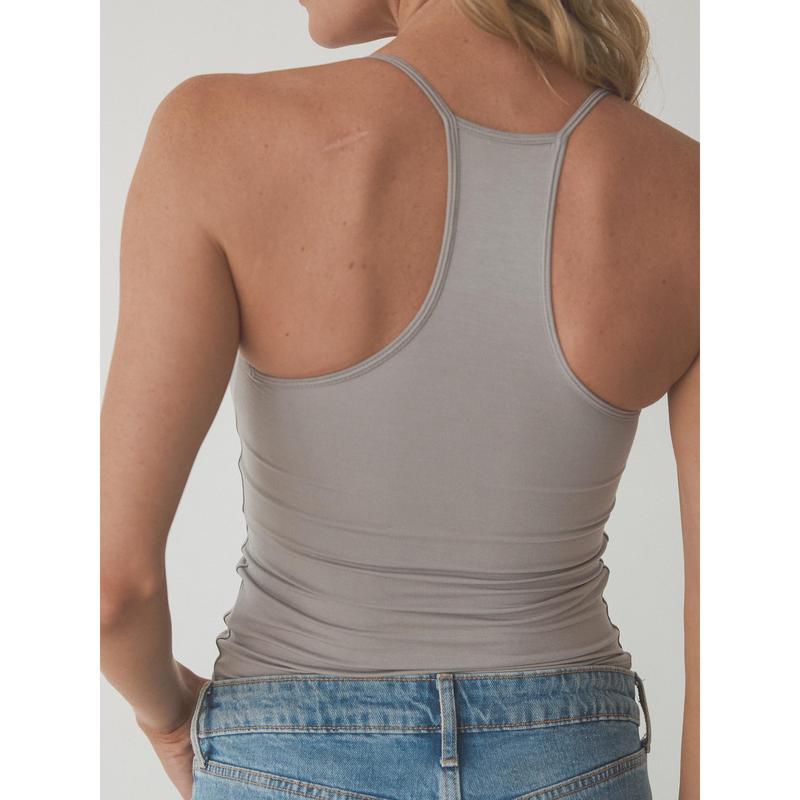 Solid Strappy Racerback Brami Everyday Womenswear Basic