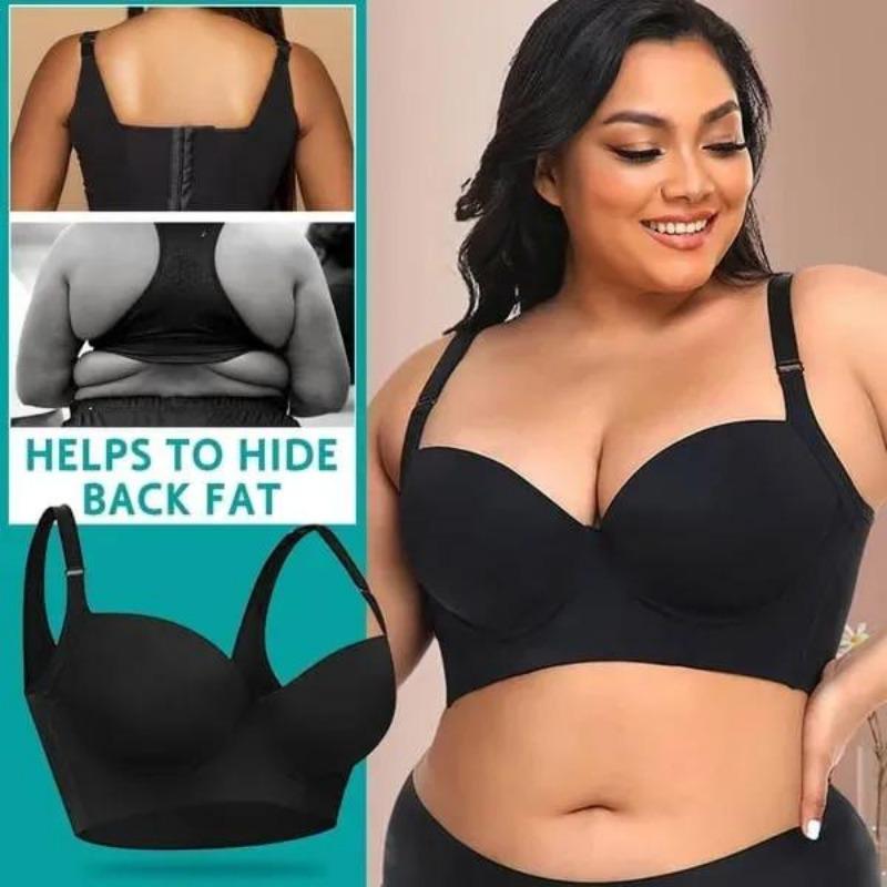 [50% Off]Deep Cup Bra Hide Back Fat Underwear,Shpaer Incorporated Full Back Coverage Plus Size Push Up Bra Comfort Fit Smooth Womenswear Comfortable Day,Full Back Coverage Bra,