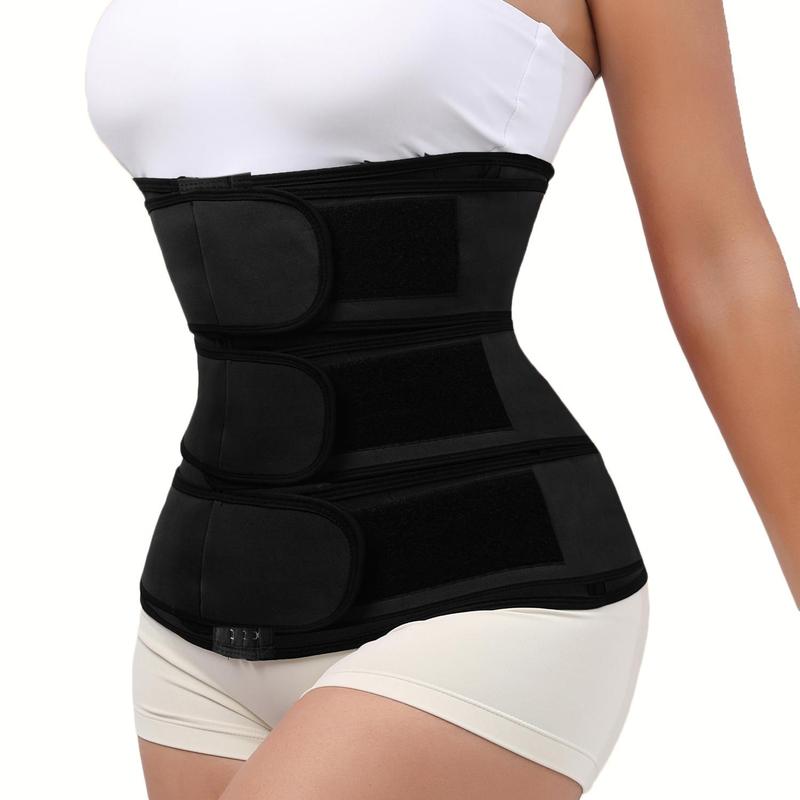 Double Layer Waist Trainer, Adjustable Velcro Waist Cincher, Tummy Control Shaper, Waist Trainer for Women, Sports & Outdoor Clothing Accessories