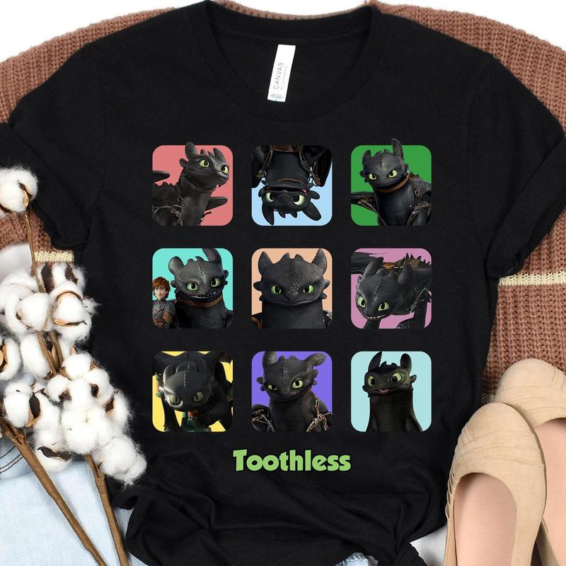 How To Train Your Dragon Toothless Moods Shirt, Toothless Portrait Tee, Walt World, Family Matching Shirts, Gift for Women and Men