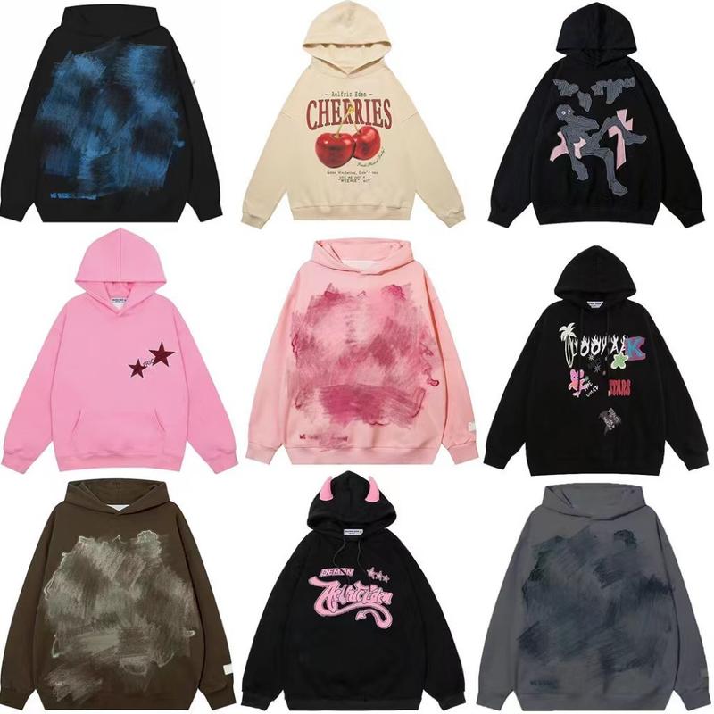 Autumn Fashion Brand Hip-Hop Street Graffiti Hoodie Men's and Women's Retro Casual Sports Couple Sweater