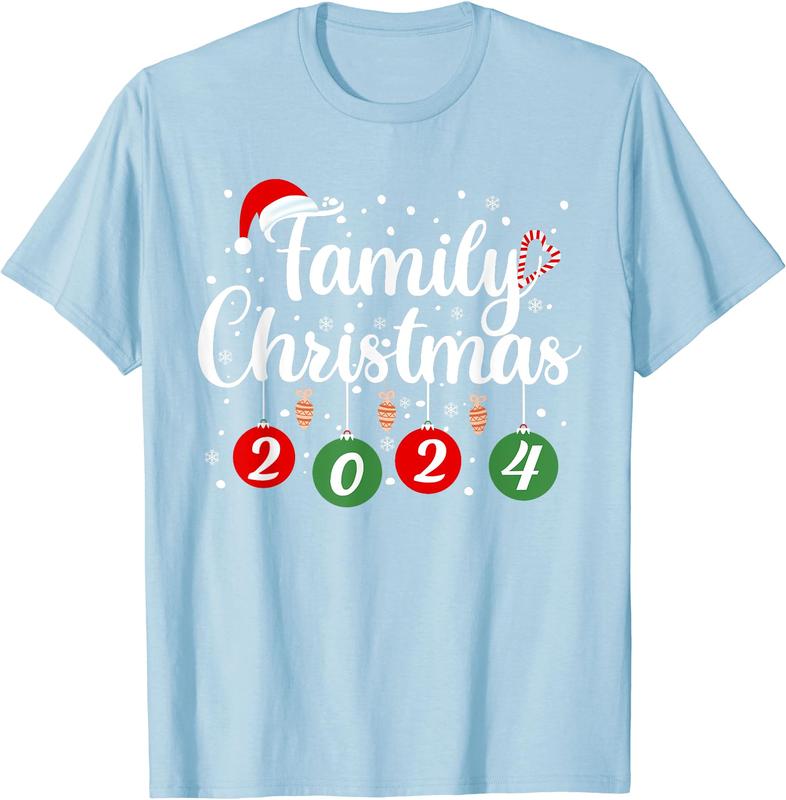 Family Christmas 2024 Xmas Holiday Pajamas Family Vacation T-Shirt