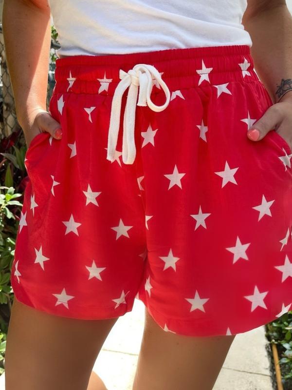 Red Star Shorts