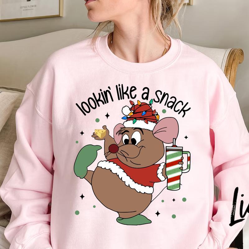 Lookin Like A Snack Sweatshirt-Hoodie-Tshirt, Family Christmas Sweater, Cute Youth Christmas Sweatshirt, Gift Xmas Shirt, Full Color Full Size S-3XL