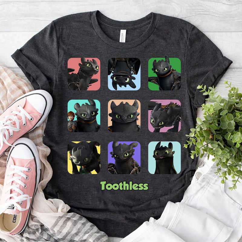 How To Train Your Dragon Toothless Moods Shirt, Toothless Portrait Tee, Walt World, Family Matching Shirts, Gift for Women and Men