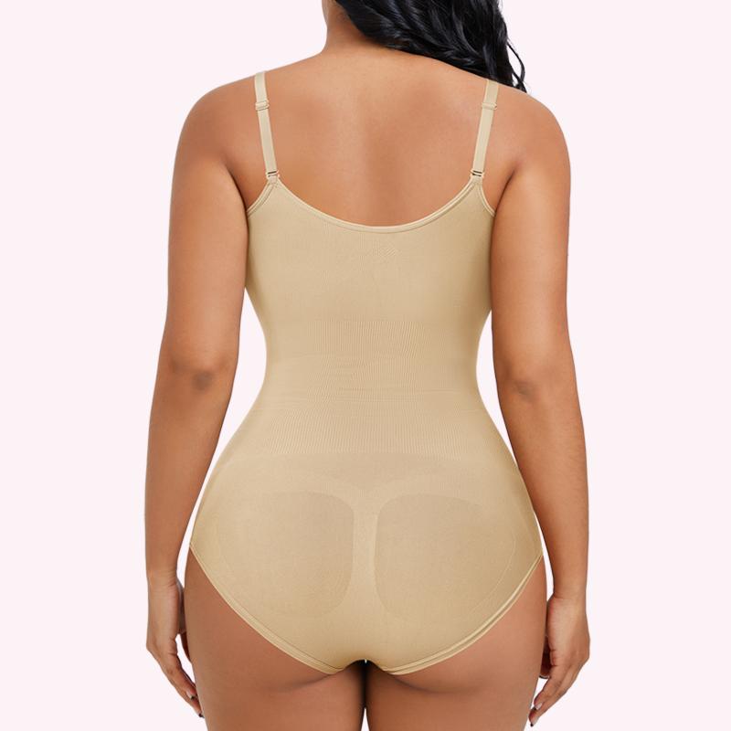 Nebility Women's 2 Piece Set V-Neck Shapewear Women's Clothes Camisole One Piece Bodysuit Hip Lift Shockproof Bodysuit