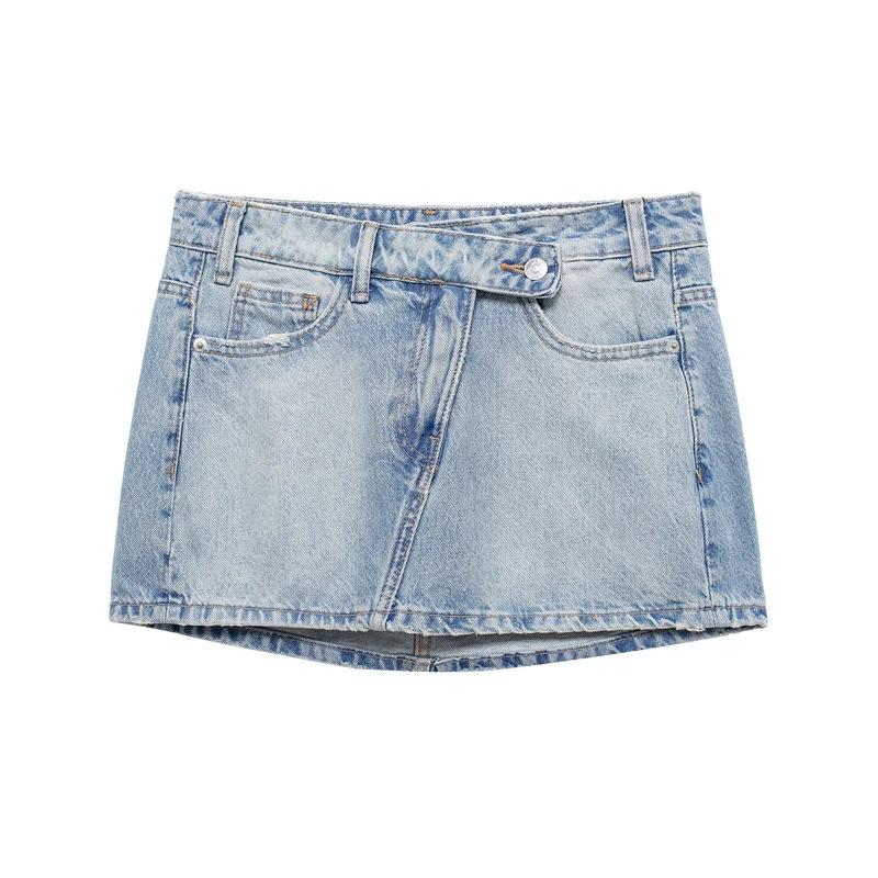 2024 new spring and summer WOMEN'S mini skirts fashion women denim skirts casual chic high street ladies skirt Womenswear Bottom Womenswear Bottom fashionable bottom Comfort Palda Basic Minimalist Basic Minimalist Basic Minimalist