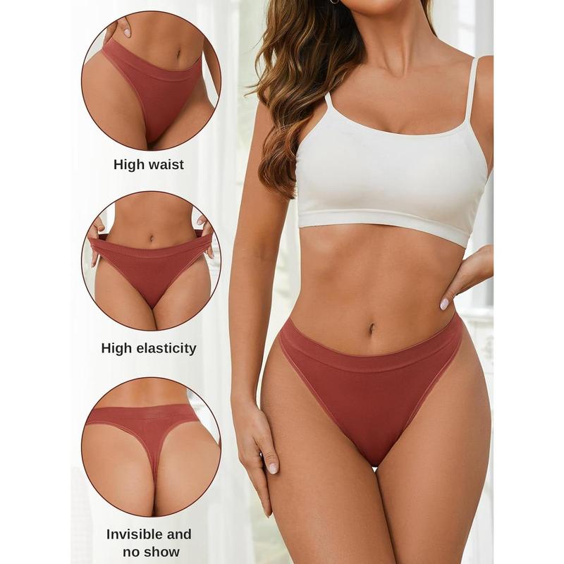 Breathable Seamless Thongs: Comfortable Women's Underwear 5-Pack