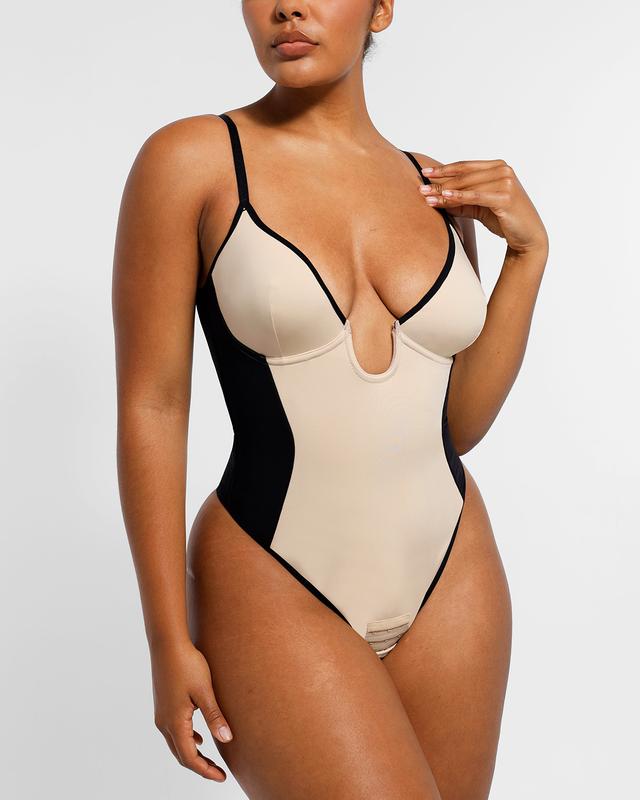 Shapellx AirSlim Deep Plunge Thong Shaping Bodysuit Womenswear Sales