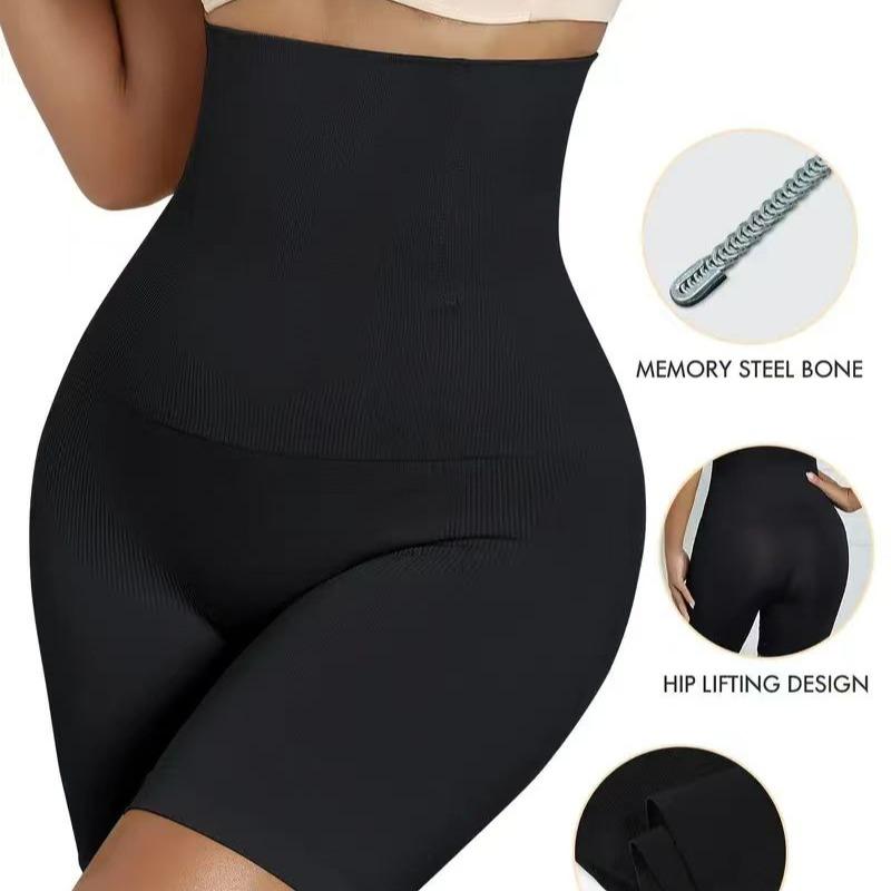 Womens High Waist Firm Tummy Control Shapewear Shorts Bodysuit - Seamless Mid-Thigh Slimmer - Comfortable Panty Style for a Sleek Silhouette - Ideal for Ladies