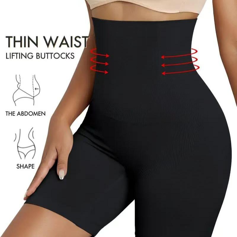 Womens High Waist Firm Tummy Control Shapewear Shorts Bodysuit - Seamless Mid-Thigh Slimmer - Comfortable Panty Style for a Sleek Silhouette - Ideal for Ladies