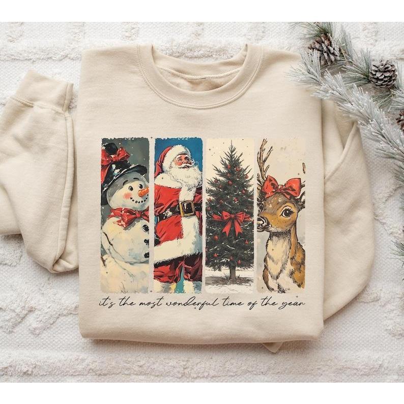 It's The Most Wonderful Time Of The Year Sweatshirt Hoodie, Cute Santa Tee, Christmas Family Shirt, Family Holiday Shirt, Xmas Gingerbread