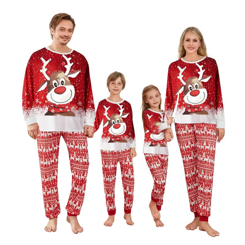 Calsunbaby Matching Christmas Pjs for Family Pajamas Matching Sets Christmas Pajamas Holiday Xmas Jammies Sleepwear