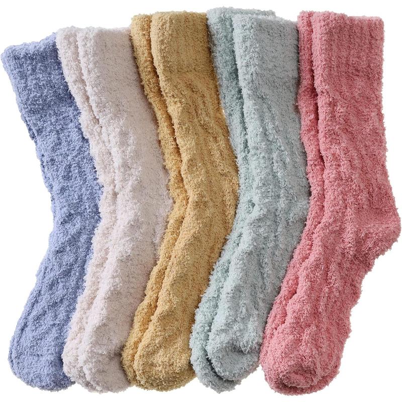 Fuzzy Socks For Women Slipper Warm Fluffy Soft Winter Cozy Plush Cabin Sleep Christmas Home Socks