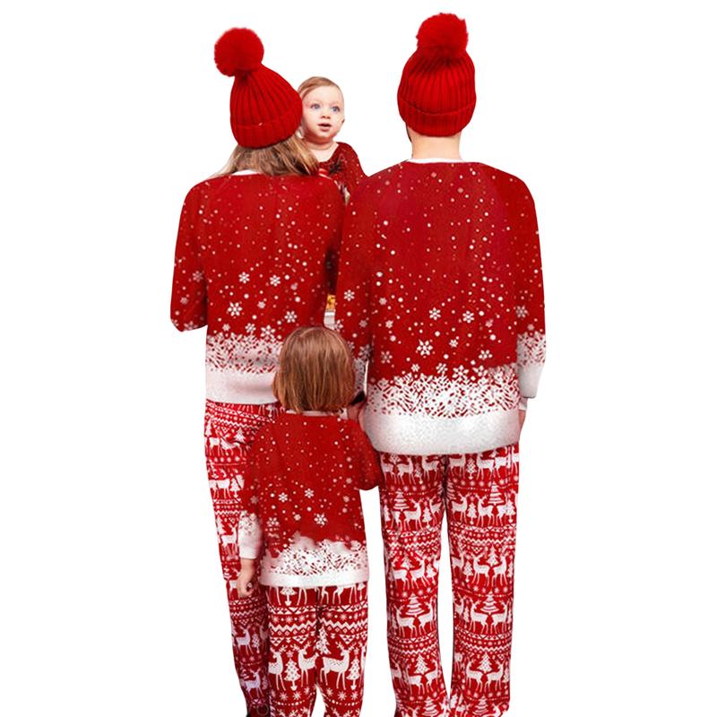 Calsunbaby Matching Christmas Pjs for Family Pajamas Matching Sets Christmas Pajamas Holiday Xmas Jammies Sleepwear