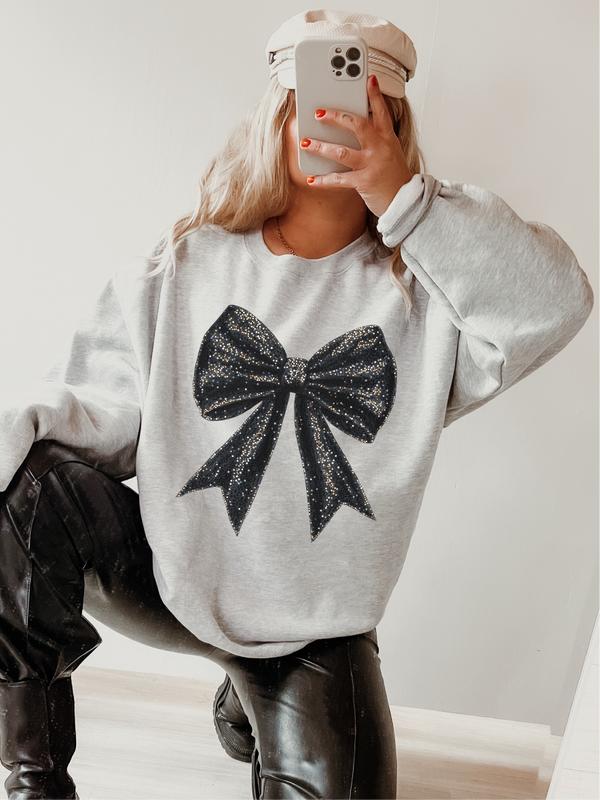 Black Bow ~ Unisex Apparel Relaxed Fit Printed in the USA Clothing Womenswear Casual and Comfortable