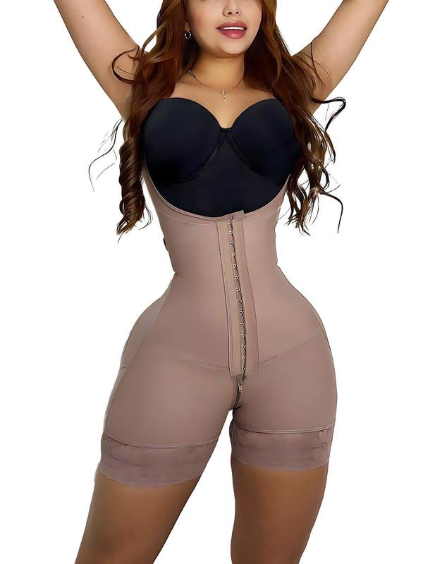 SHAPEASY Open Bust Shapewear for Women Fajas Colombianas Full Body BBL Corset Bodysuit Garment