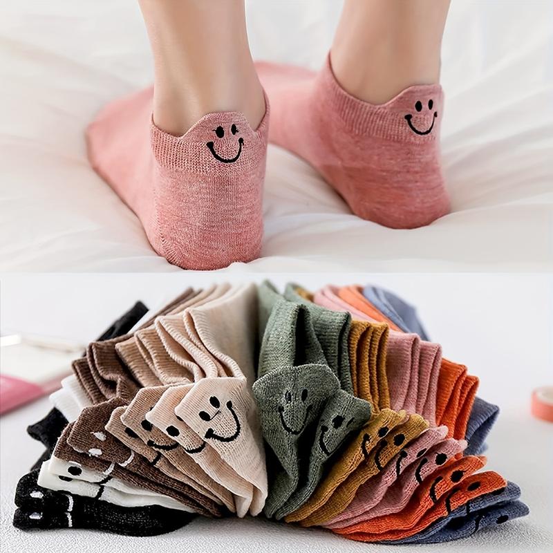 10 Pairs Socks Elastic Ankle Length Socks Aesthetic Socks Cute Socks Lightweight Low Cut Socks For Women Girl