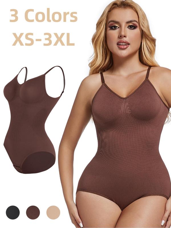 Women's Backless Shapewear Bodysuit, High Stretch Seamless Tummy Control Shaper, Tummy Tuck Corset Bodysuit for Daily Wear, Ladies Shapewear for All Seasons, Bodysuits for Women, Tummy Control Bodysuit