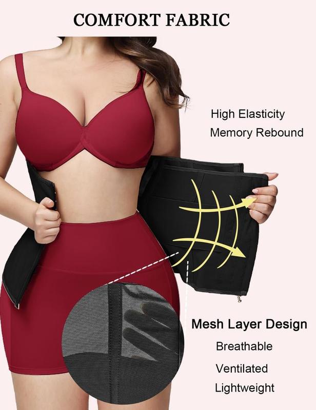 Fall deals for you,LUXSEREN Adjustable Women's Shapewear, Women's Solid Colour Zip-up Shapewear, Comfortable and Cosy Tummy Control Hook and Loop Fajas Shapewear,Fall fashion