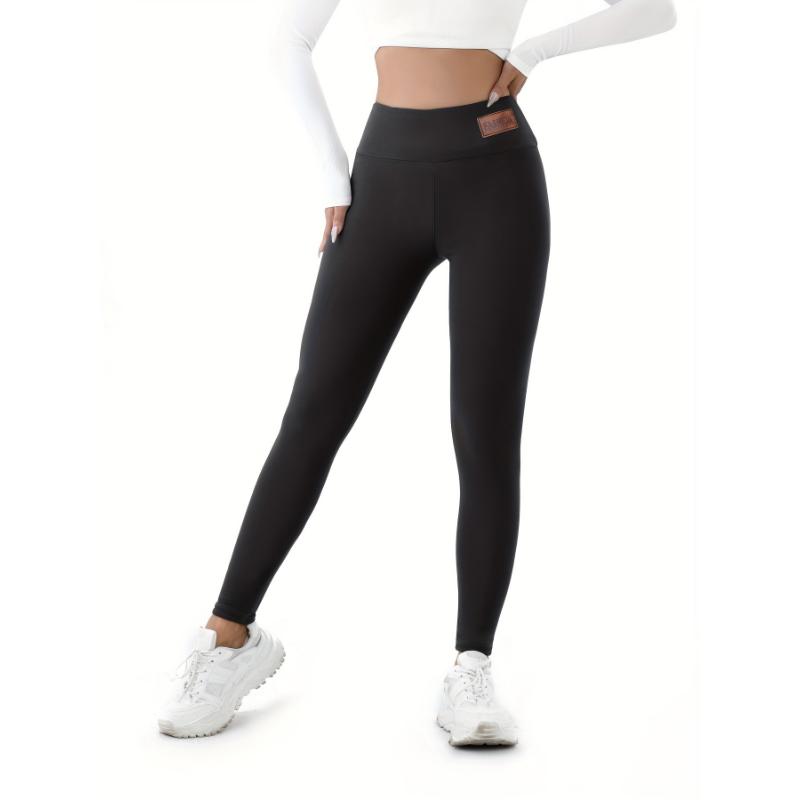 Women's Cozy Fleece-Lined High-Elasticity Leggings - Warm, Stretchy Activewear for Fall & Winter