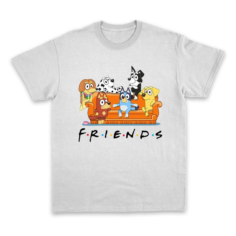 Bluey Era Shirt, Bluey Family Shirt, Bluey Cartoon Shirt, Bluey Birthday Party Shirt, Bluey Heeler Shirt, Bluey Hoodie and Sweater; T-shirt Cotton Polyester Womenswear Clothing