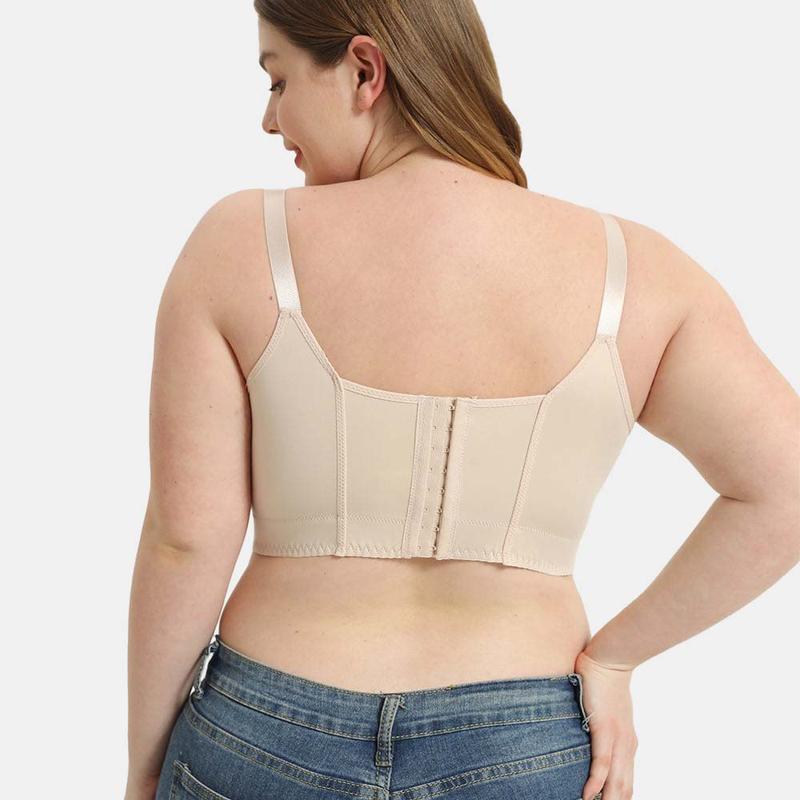 [Black Friday] Women's Back Smoothing Bra Hide Back Fat Full Coverage Comfort Seamless BraPlus Size Push Up Bra