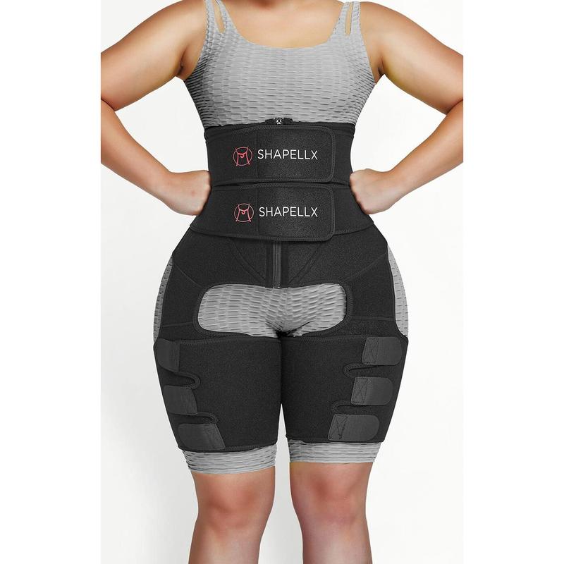 Shapellx NeoSweat 3-In-1 Waist and Thigh Trimmer Butt Lifter