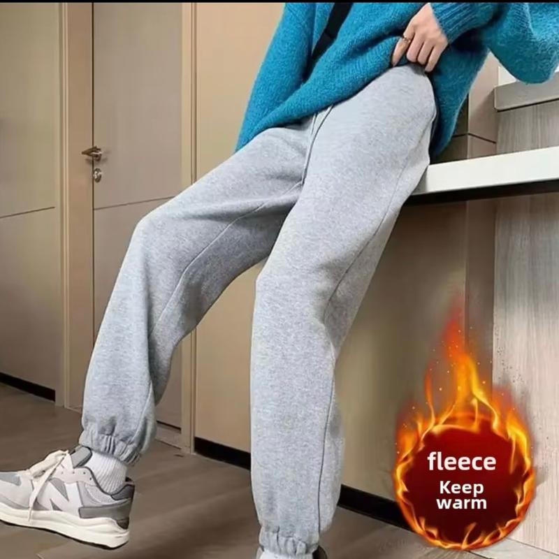 Women's Everyday Warm Fleece Sweat Pants for Comfortable Bottoms - Womenswear