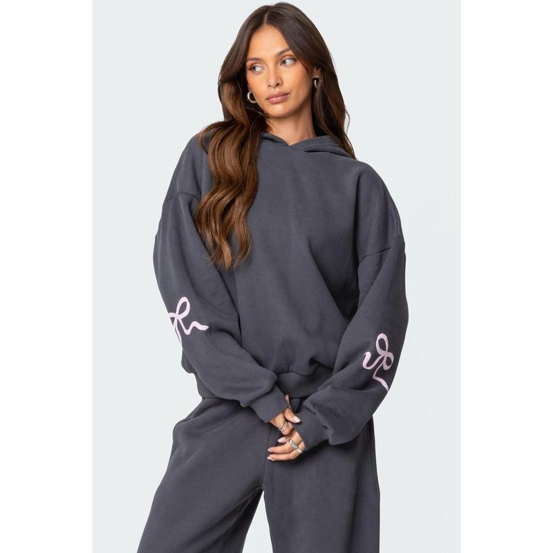 Women's Sportswear Set Bonney Bow Detail Hoodie