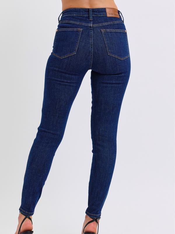 Ceci Mid Waist Tummy Control Judy Blue Stretch Jeans