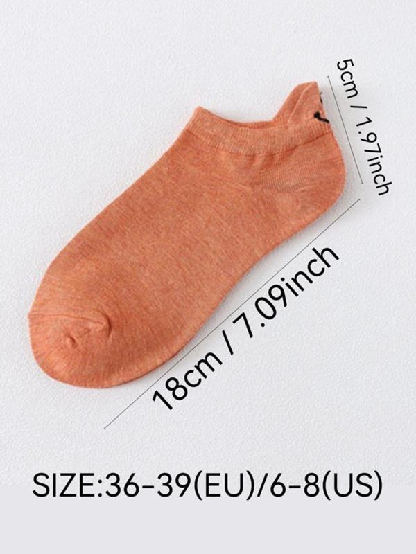 Women's Smile Face Embroidery Ankle Socks, Casual Moisture Wicking Low Cut Socks, Soft Comfy Breathable Socks for All Seasons Daily Wear