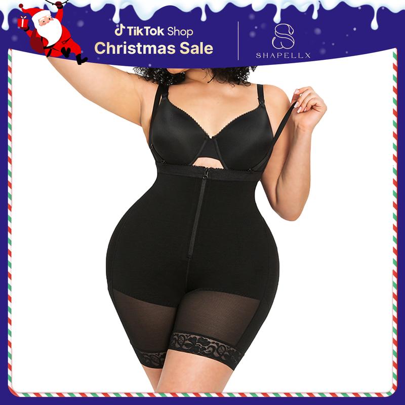 Shapellx  AirSlim Firm Tummy Control  Bodysuit With Butt Lifter Shapewear Womenswear Christmas