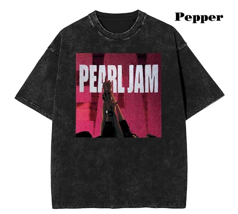 Pearls Jam T-Shirts, Album Cover Hippie Tshirt for Couple Beach Y2K Retro, Vintage Pearls Jam Shirts, Gift For Fans, Top Menswear, Top Womenswear Clothing Overalls Crewneck